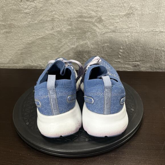 Brooks Womens Sz 8B Glycerin StealthFit 20 Blue Pastel Lilac Athletic NO INSOLES - Picture 3 of 10